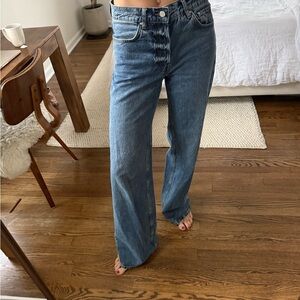 Anine Bing Women’s low rise wide leg Jean size 26